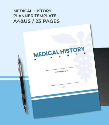 Free Medical History Planner Template