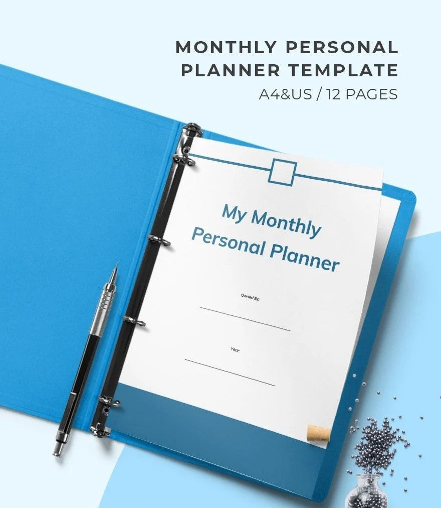 Free Monthly Personal Planner Template