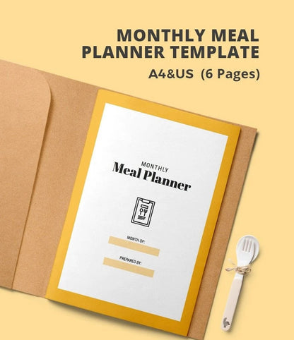 Free Monthly Meal Planner Template