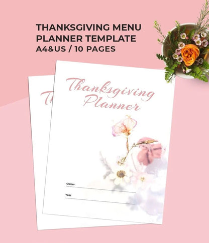 Free Thanksgiving Menu Planner Template