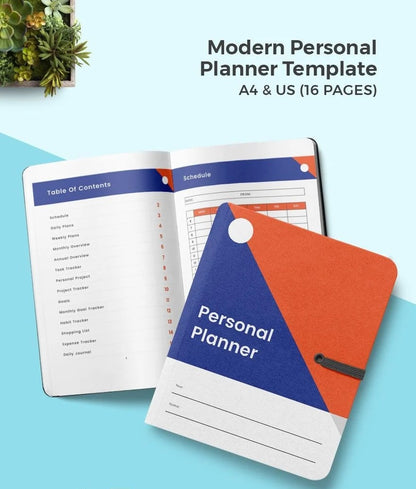 Free Modern Personal Planner Template