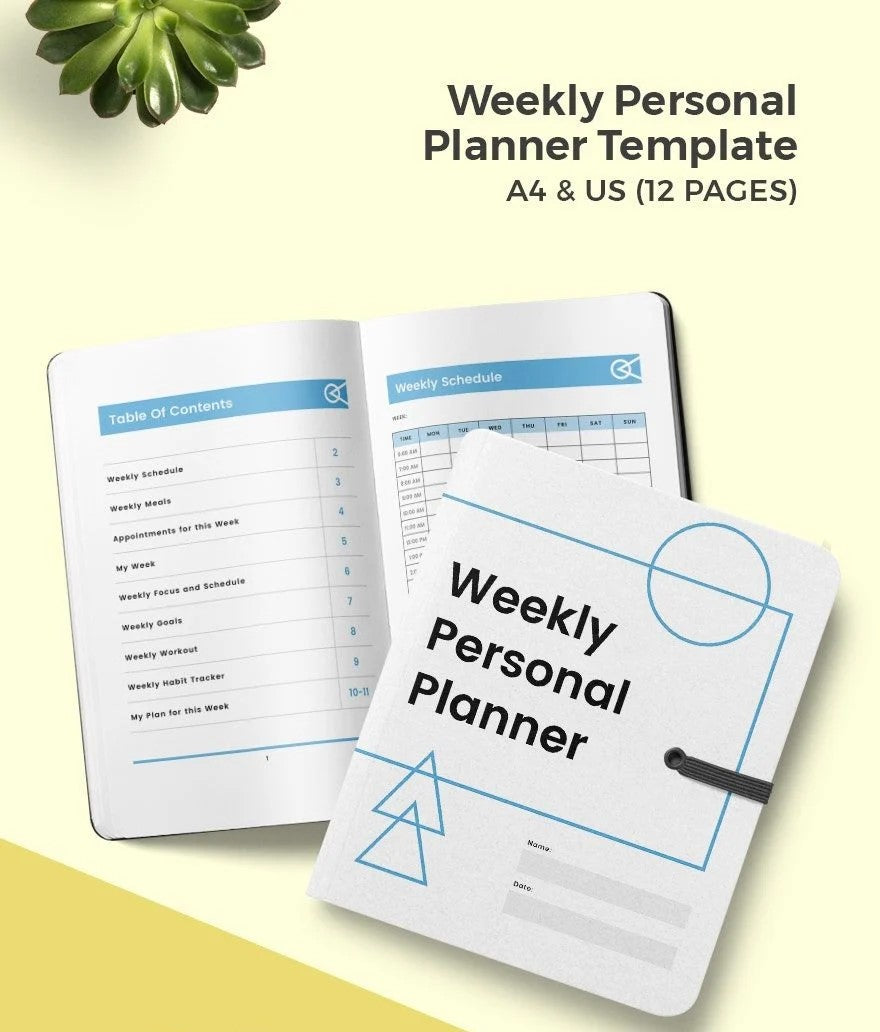 Free Weekly Personal Planner Template